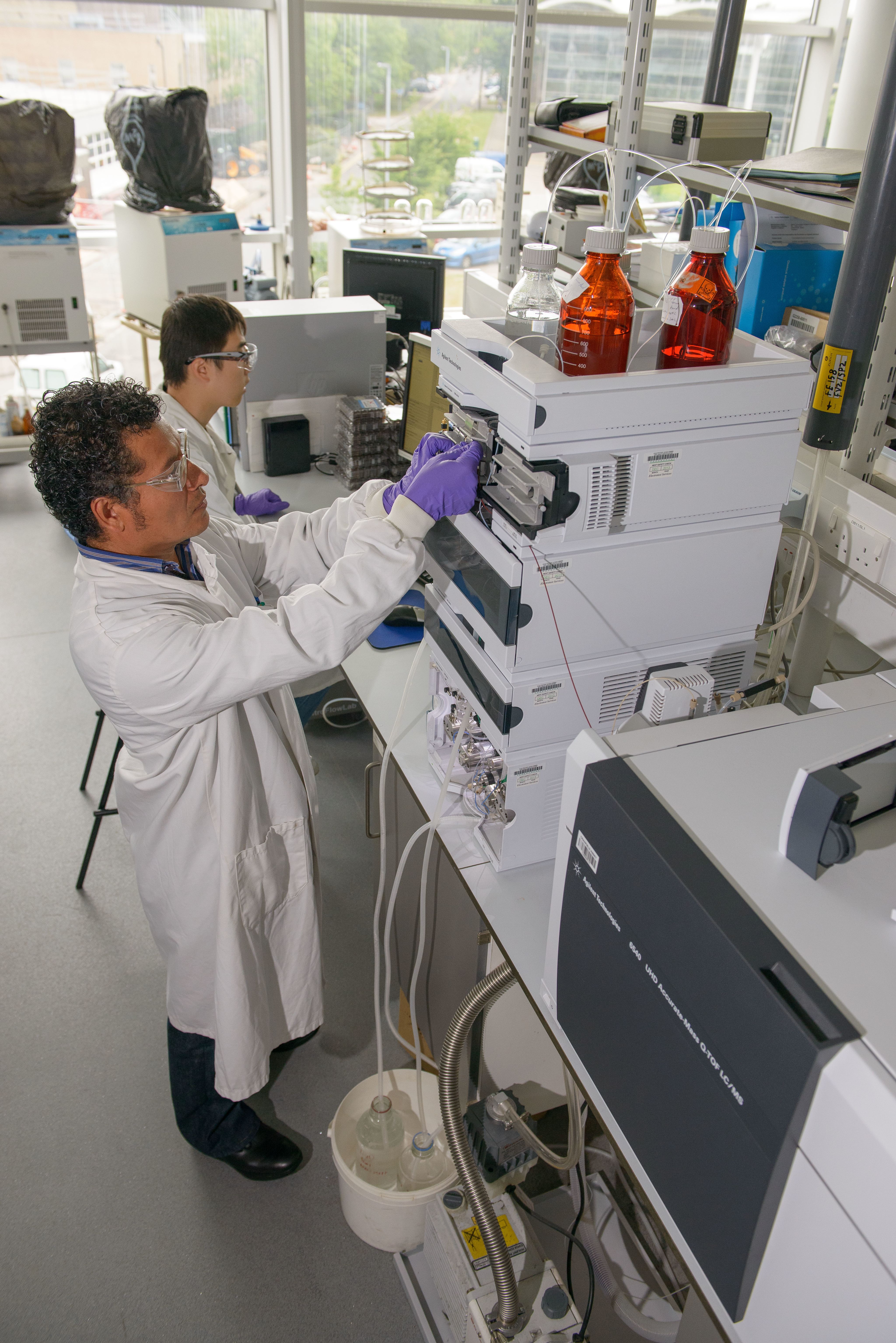 Laboratory tests in the plant science laboratory